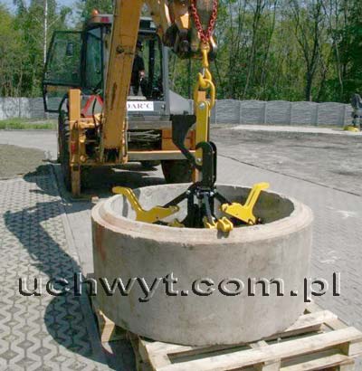 chwytak automatyczny do transportu krgw betonowych typu UBXA3