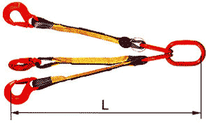 zawiesie pasowe trzycignowe zakoczone hakami ZPH3